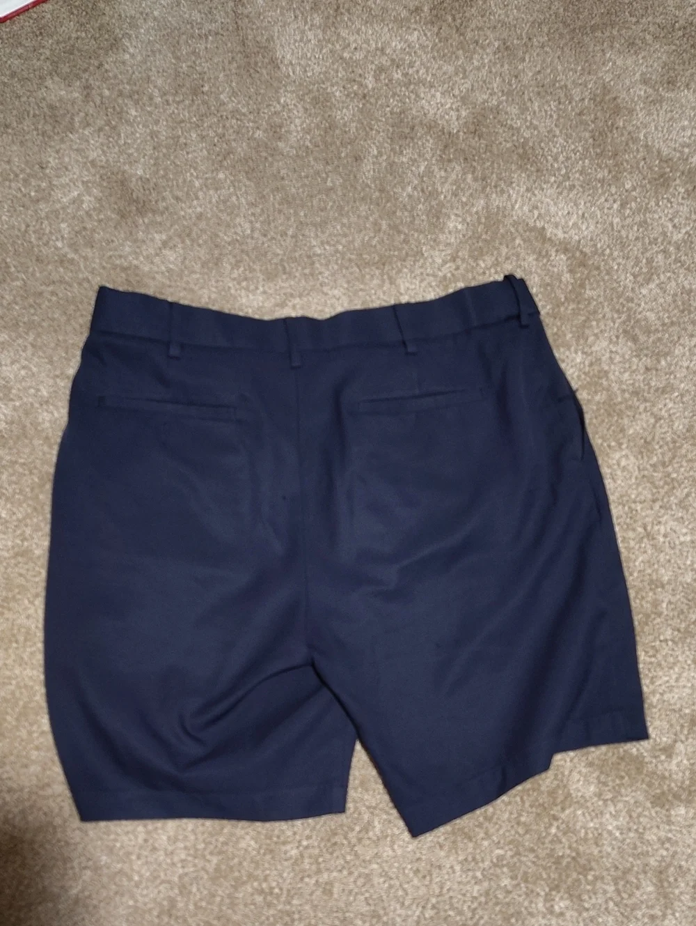Men's Navy Chino Shorts - 36 In Waist 8 In Inseam